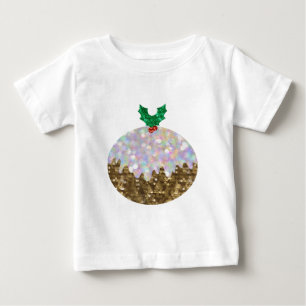 Camiseta Para Bebê sequestro de pudins de natal