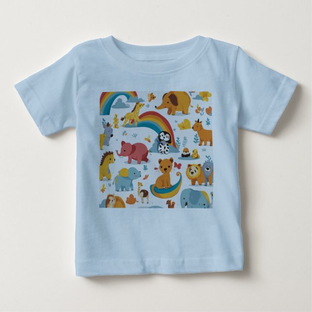 Camiseta Para Bebê Ser amigo dos animais (Frente)