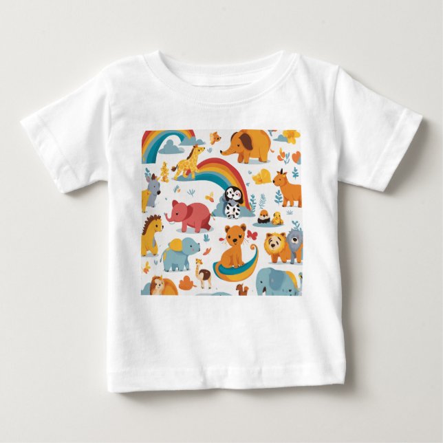 Camiseta Para Bebê Ser amigo dos animais (Frente)