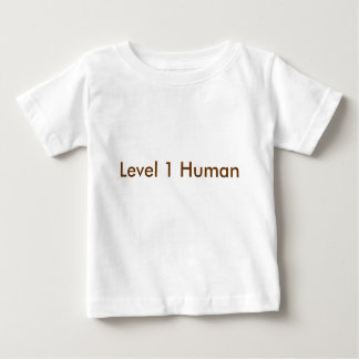 Camiseta Para Bebê Ser humano do nível 1