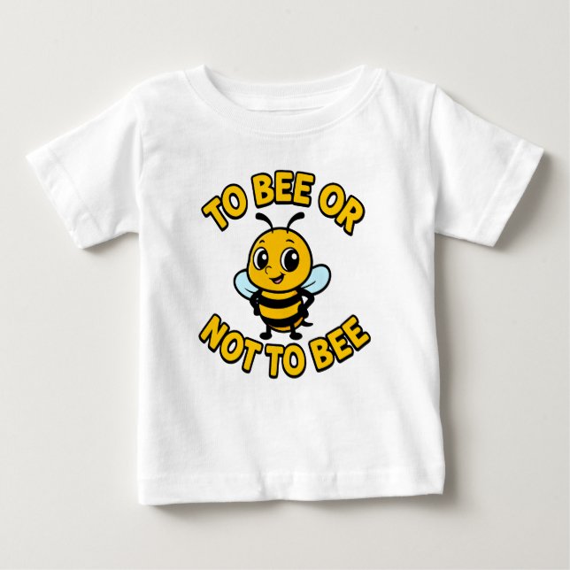 Camiseta Para Bebê Ser ou não ser (Frente)