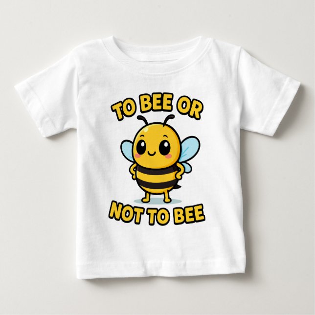 Camiseta Para Bebê Ser ou não ser (Frente)