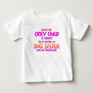 Camiseta Para Bebê Ser um Único Filho é Excelente, Roxo
