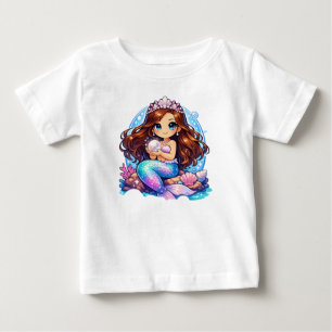 Camiseta Para Bebê sereia 