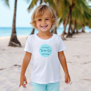 Camiseta Para Bebê Sereia Dois Aniversário Do Mar