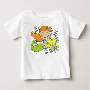 Camiseta Para Bebê Sereia Redhead