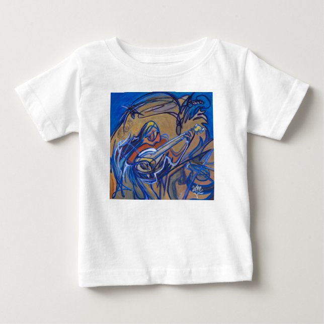Camiseta Para Bebê Serenata Mediterrânea (Frente)