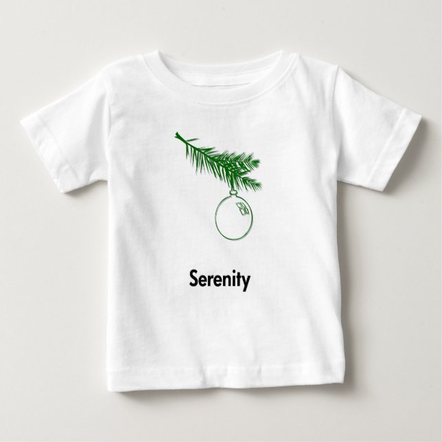 Camiseta Para Bebê Serenidade do Ornamento (Frente)