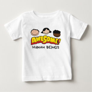 Camiseta Para Bebê Seres humanos incríveis