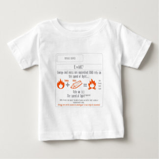 Camiseta Para Bebê Série da física E = mc2