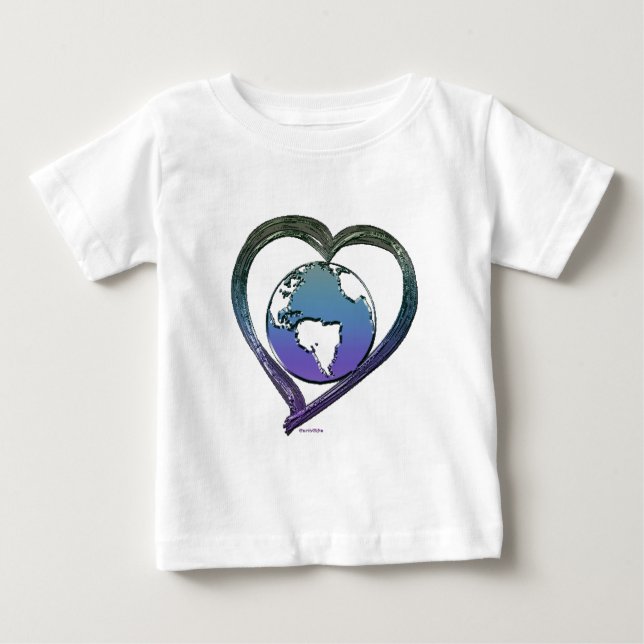 Camiseta Para Bebê Série EARTH LOVER (Frente)