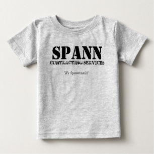 Camiseta Para Bebê Serviços contratando de Spann