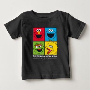 Camiseta Para Bebê Sesame Street As Crianças Legais Originais