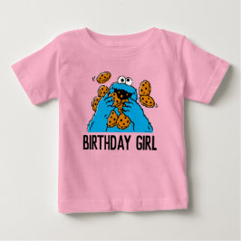 Camiseta Para Bebê Sesame Street | Cookie Monster 1º Aniversário