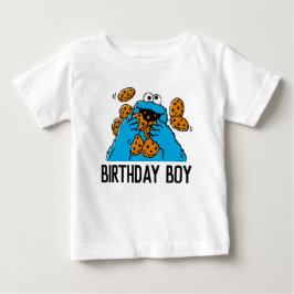 Camiseta Para Bebê Sesame Street | Cookie Monster 1º Aniversário Baby