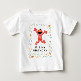 Camiseta Para Bebê Sesame Street Elmo | Crayon Birthday