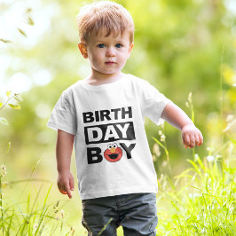 Camiseta Para Bebê Sesame Street | Elmo - Menino de Aniversário