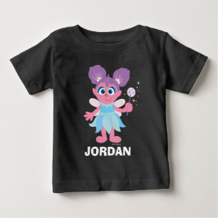 Camiseta Para Bebê Sesame Street   Personalizado Abby Cadabby