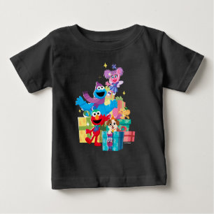 Camiseta Para Bebê Sésamo Street Pals and Present