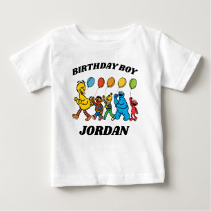 Camiseta Para Bebê Sésamo Street Pals Aniversário do Aniversário