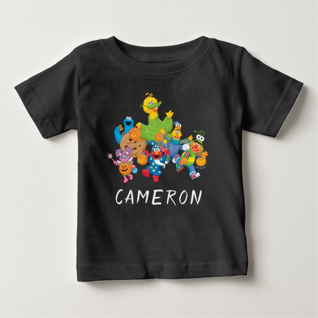 Camiseta Para Bebê Sésamo Street Pals | Figurinos de Halloween (Frente)