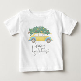 Camiseta Para Bebê Sessões Saudações Carro e Árvore