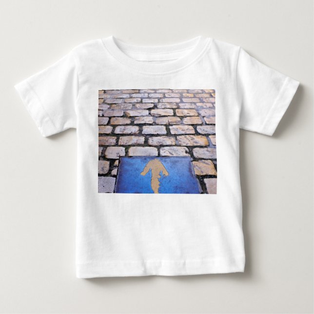 Camiseta Para Bebê Seta amarela (Frente)