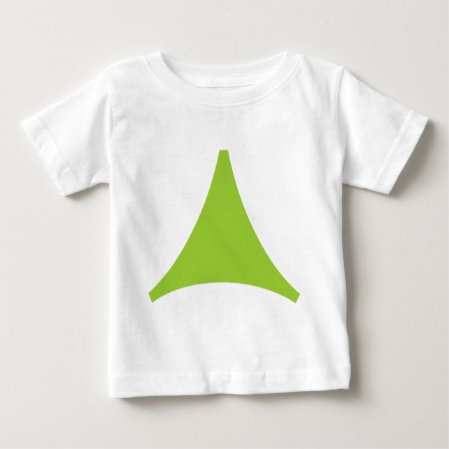 Camiseta Para Bebê Seta de três lados (Frente)