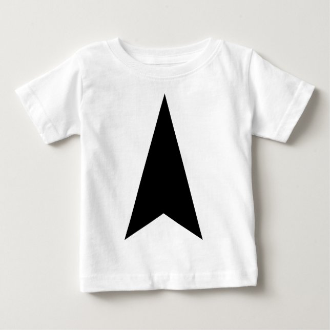 Camiseta Para Bebê Seta para Direção (Frente)