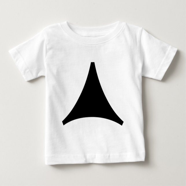 Camiseta Para Bebê Seta para Três Lados (Frente)