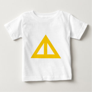 Camiseta Para Bebê Seta Triangular Dividida