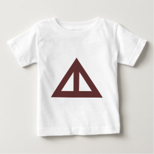 Camiseta Para Bebê Seta Triangular Dividida