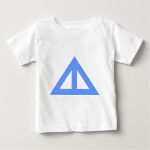 Camiseta Para Bebê Seta Triangular Dividida