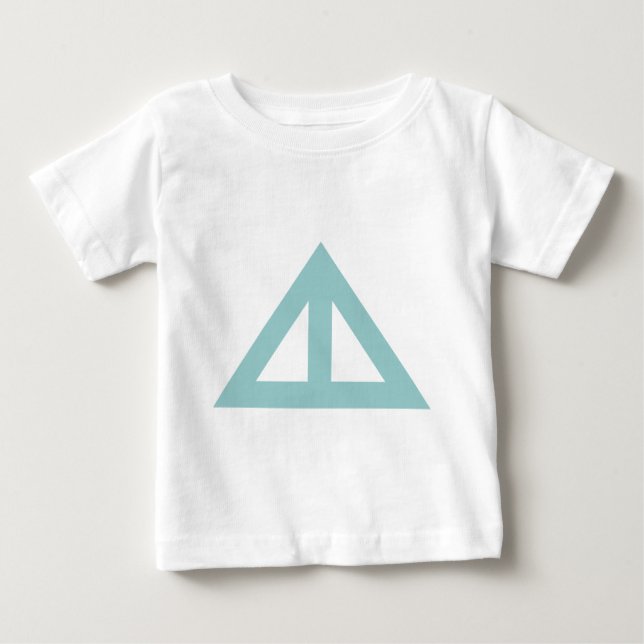 Camiseta Para Bebê Seta Triangular Dividida (Frente)