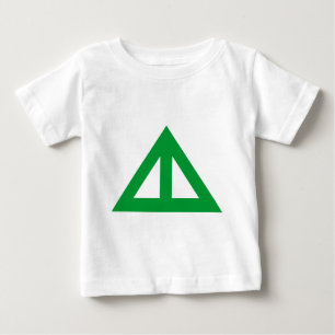 Camiseta Para Bebê Seta Triangular Dividida