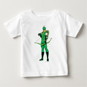 Camiseta Para Bebê Seta Verde em Pé com Arco