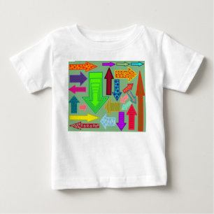 Camiseta Para Bebê Setas