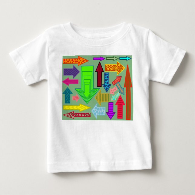 Camiseta Para Bebê Setas (Frente)