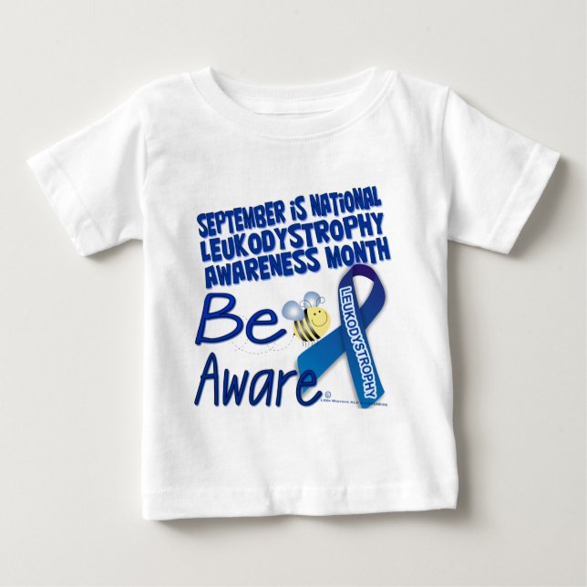 CAMISETA PARA BEBÊ SETEMBRO É MÊS DA CONSCIÊNCIA DE LEUKODYSTROPHY (Frente)