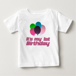 Camiseta Para Bebê Seu meu primeiro aniversario
