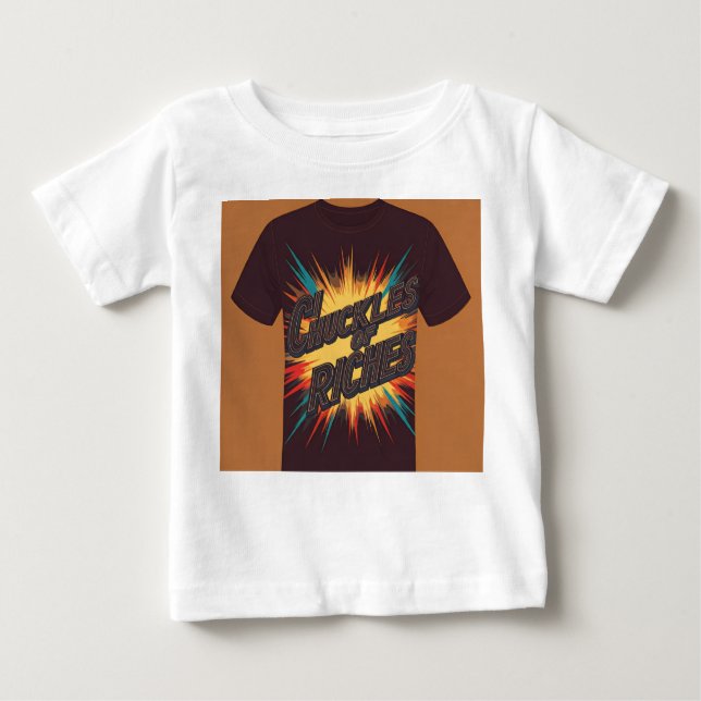 Camiseta Para Bebê Seu Mundo Online, Sob Demanda. (Frente)