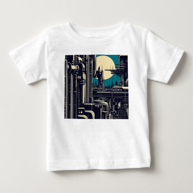 Camiseta Para Bebê SF Füturística - Corte 2 (Frente)