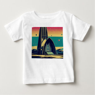 Camiseta Para Bebê SF Futurística Igreja 3