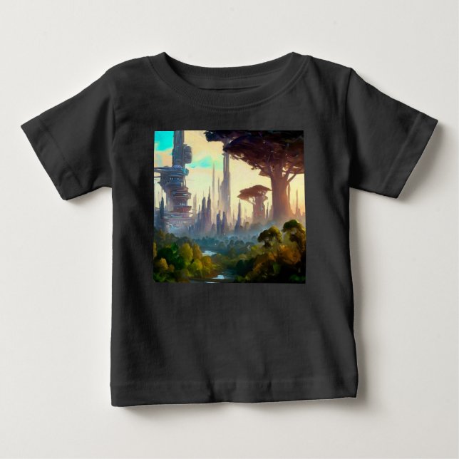 Camiseta Para Bebê SF - Planeta Florestal 1 (Frente)