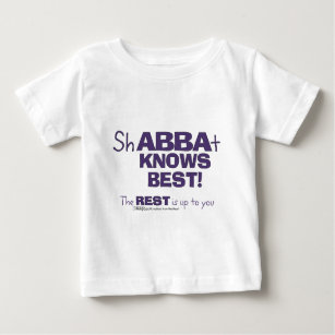 Camiseta Para Bebê ShABBAt Abba conhece melhor