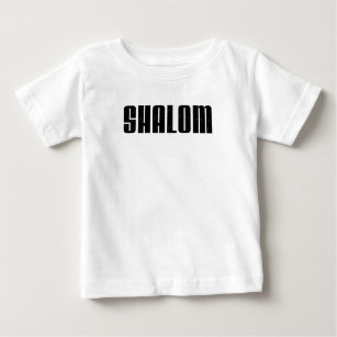 Engraçado hebraico shalom manga curta camiseta, Israel hebraico paz preto e  branco, nova moda - AliExpress