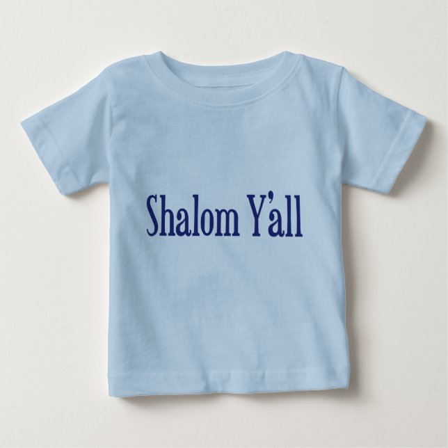 Camiseta Para Bebê Shalom você (Frente)