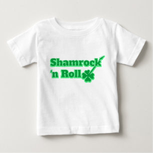Camiseta Para Bebê Shamrock 'n Roll