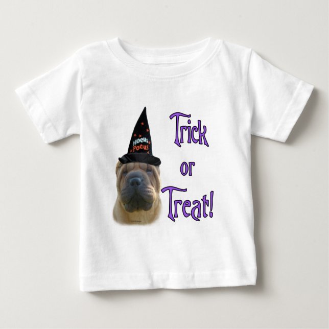 Camiseta Para Bebê Shar-Pei Trick Chinês (Frente)
