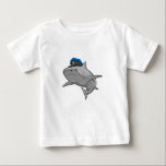 Camiseta Para Bebê Shark as Police officer Police<br><div class="desc">This design is the perfect gift for a birthday,  Christmas and other celebrations. It is suitable for women,  men and kids.</div>